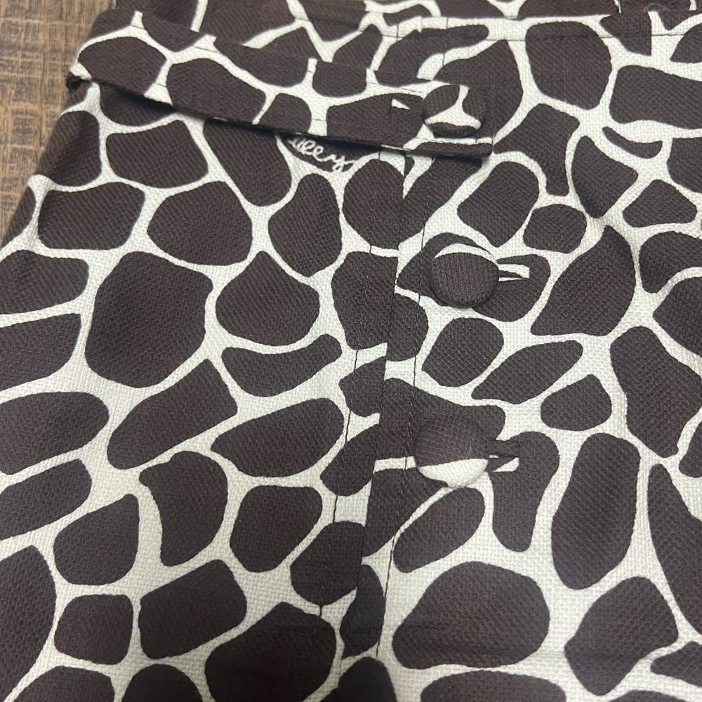 Lilly Pulitzer Brown Giraffe Print Skirt - Picture 3 of 5